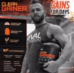 Rivalus Clean Gainer – Chocolate Fudge, 5lbs