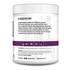 Jacked Factory Creatine for Women – 30 Servings (For Women), No Color