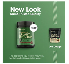 Optimum Nutrition Gold Standard Plant Protein Rich Chocolate Fudge 2 Pack 1lb