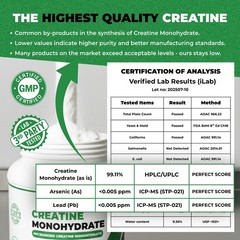 Creatine Monohydrate Powder 5000mg – 5 Grams Per Serving
