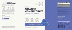 Creatine Monohydrate Powder 500 Grams, Blue Raspberry Flavor – Gluten-Free