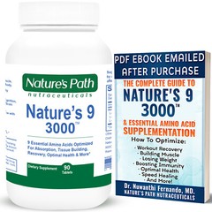 Nature’s 9 3000 Essential Amino Branch Chain Acids EAA 90 Tablets Natural Energy