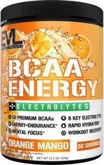 EVL Evlution Nutrition BCAA Energy Amino Acid Pre-Workout Powder – 30 & 65 Srv