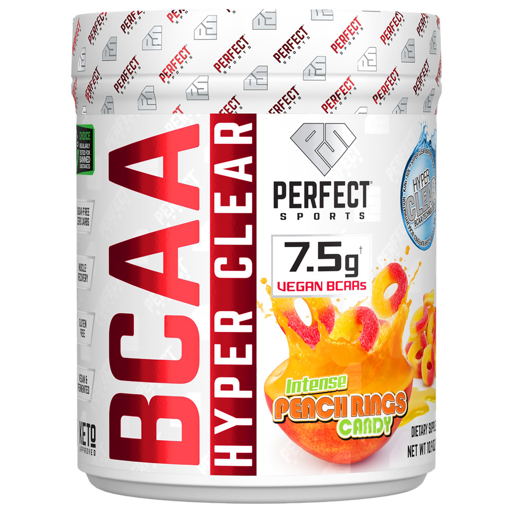 BCAA Hyper Clear, Intense Peach Rings, 10.9 oz (310 g)