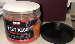 Force Factor Test X180 Gummies 60 Total Berry Punch New, Sealed, Best By 04/2024