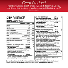 CARDIO CUTS 4.0 Pre-Cardio – Weight Loss Drink Mix – Razz Lemonade (40 Servings)