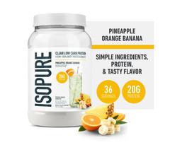 Isopure Infusions Whey Isolate Pineapple Orange Banana 36 Servings 20g Protein