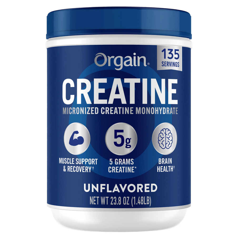 Orgain Micronized Creatine Monohydrate, Unflavored, 1.48lbs