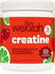 Wellah Creatine for Women (50 Servings) Cherry Limeade – 3g of Creatine