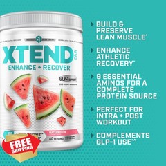 Xtend Watermelon 10.9oz 40 Servings BCAA EAA