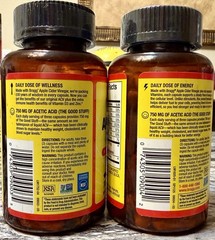 (2x) Bragg Organic Apple Cider Vinegar Capsules w/6 B Vitamin90ct Each FREE SHIP