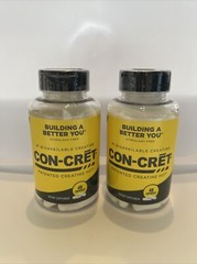 TWO ProMera Sports Con-Cret Creatine HCI 48 Capsules 750mg Dietary Supp 3/25