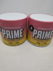 Prime Hydration Powder Mix Strawberry Banana Lot Of 2 Exp 02/28