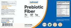 Nutricost Prebiotic Fiber Unflavored (1 Pound) – Vegetarian, Gluten-Free