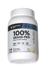 Transparent Labs 100% Grass Fed Whey Protein Isolate French Vanilla 30 Serving