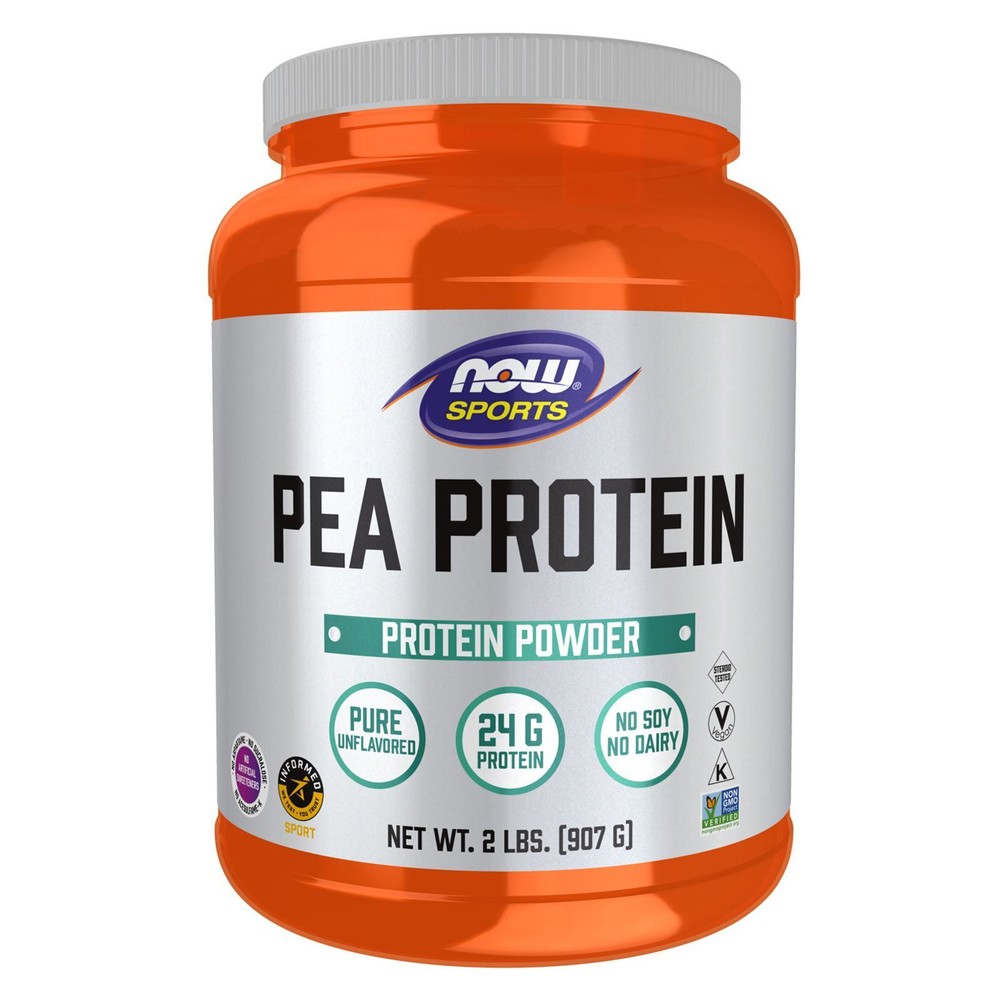 NOW FOODS Pea Protein Pure Unflavored Powder 2 lbs.