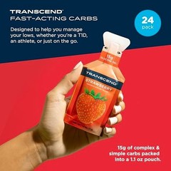 Energy Gel Pack 24 Count 1.1 Ounce Strawberry Flavor Fast Acting Carb Boost