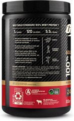 Gold Standard Whey Protein 1 Pound Tub – Creamy Vanilla Ice Cream Delight