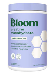 Bloom Nutrition Micronized Creatine Monohydrate Powder Unflavored 40 Svg 7.3oz