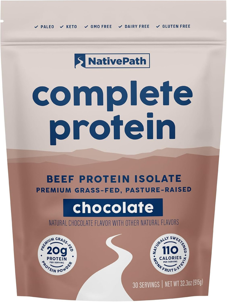 Complete Beef Protein Powder Isolate – Grass-Fed, Pasture-Raised, Dairy & Lactos