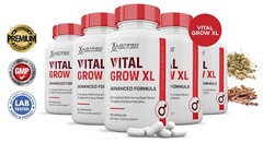 VItal Grow XL for Men Advanced Formula 1484MG Pills Vitamin Supplement 5 Pack