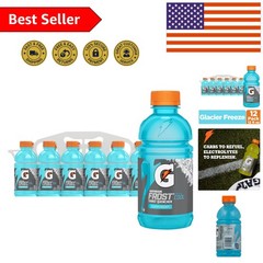 Pack of 12 Glacier Freeze Electrolyte Hydration Bottles – Perfect for Athletes