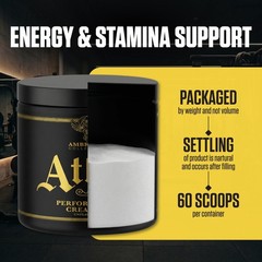 Ambrosia Atlas Performance Creatine Creapure® + Acetic 0.39 Ounce (Pack of 1)