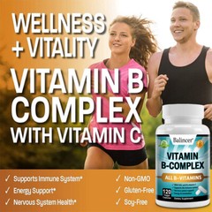 Vitamin B Complex – 30TO120 Capsules – Quality Standards – Simple Supplements