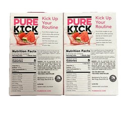 2 PACK Pure Kick Hydrate Strawberry Watermelon 6 Packets Zero Sugar Electrolytes