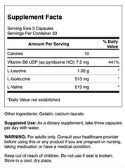Swanson Branched-Chain Amino Acids 100 Capsules
