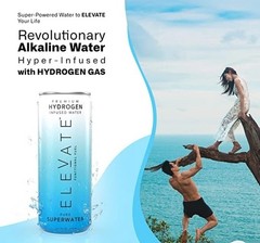 Elevate Hydrogen Water (12 pack) Hydrogen Infused, Alkaline Springwater ￼￼