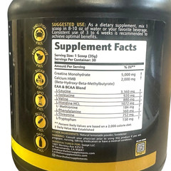 Creatine HMB Supplement w/Essential Amino Acids Powder | EAA & BCAA Mix |
