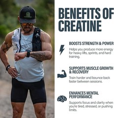 BUBS Boost Creatine Monohydrate – 90 Servings | 5g Creapure Creatine Powder |…