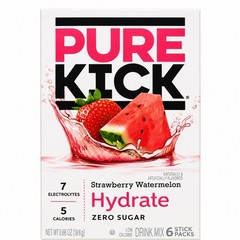 PURE KICK Hydrate Zero Sugar Electrolyte Drink Mix Strawberry Watermelon 36…