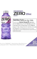 POWERADE ZERO Grape Bottled Electrolyte Sports Drink, 20 fl oz, 8 Count