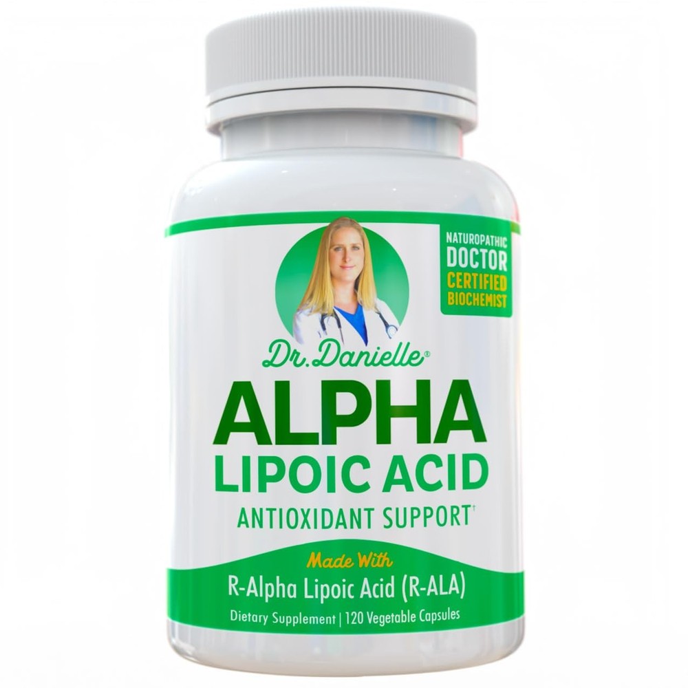 Dr. Danielle Alpha-Lipoic Acid Neuropathy Support Non-GMO Gluten-Free Veg