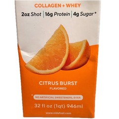 Vidafuel Wellness Protein Drink Citrus Burst 32 oz ~ 16 Servings Carton Exp:1/27