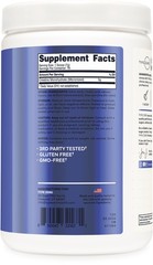 Creatine Monohydrate Powder 500 Grams, Blue Raspberry Flavor – Gluten-Free