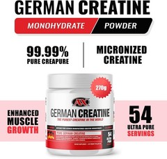 German Creatine – Micronized Creatine Monohydrate Powder 99.99% Pure Creapure…