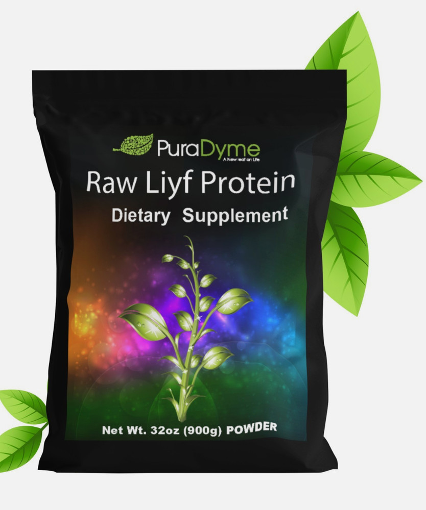 Puradyme Raw Liyf Protein Powder – Vegan Plant-Based | Enzyme Enhanced | 32oz