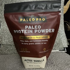 Paleo Pro Grass Fed Protein Powder Keto/Paleo Aztec Vanilla 1 lb (454 g)