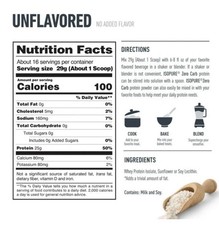Isopure Zero Carb Whey Protein Isolate Powder, Unflavored, 16 oz (1 lb)