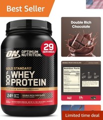 Gluten Free & Keto-Friendly Whey Protein Powder – 2 lb Double Rich Chocolate