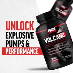 Force Factor Volcano Pre Workout Nitric Oxide Booster Supplement For Men