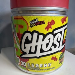 GHOST Legend Pre-Workout Powder w/ Caffeine – Sour Patch Kids Redberry 22.8 oz