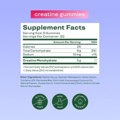 Bloom Creatine Monohydrate Gummies, 5g Per Serving, Sugar Free Creatine Gummy…