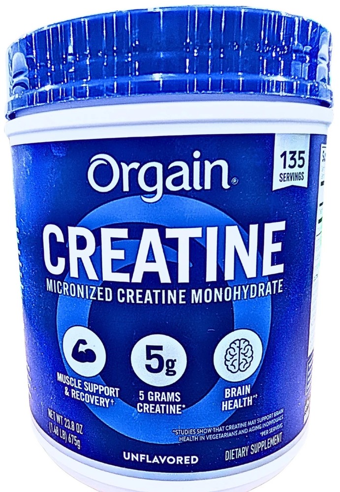 Orgain Micronized Creatine Monohydrate Unflavored 135 Servings EXP 05/2027