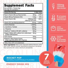TransformHQ Boost Shot Powder Drink Stick Packets, Rocket 7 Ounce (Pack of 1)