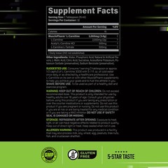 MusclePharm High Performance Liquid L-Carnitine 3000 Sour Cherry 32 Servings