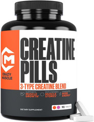Creatine Pills 5G 3X Pure Creatine Monohydrate Pre Workout Muscle Mass Gainer…